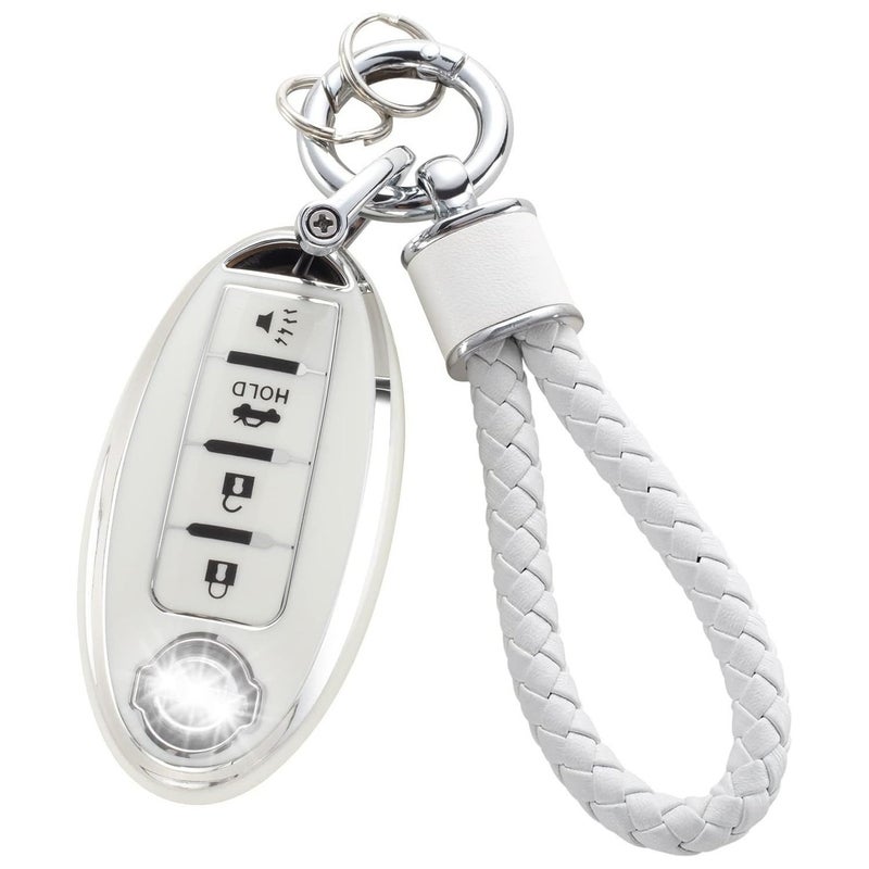 Popular Model Silver-Edged Car Key Case Bag Matching Car Key Chain Pendant - Image 5